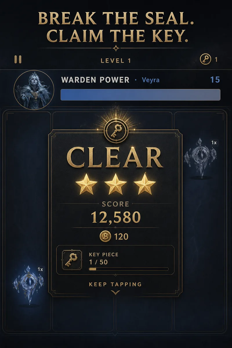WardenStrike level clear screen