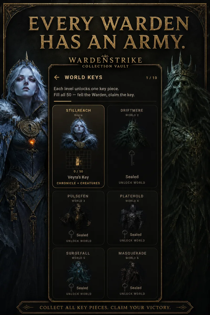 WardenStrike world keys collection